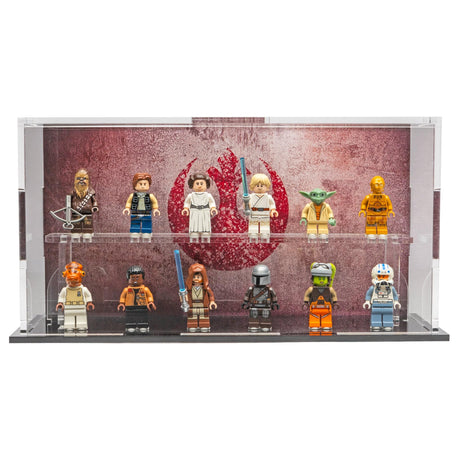 LEGO® Star Wars Minifigure Display Case – Rebel Edition by BrickShell Cases