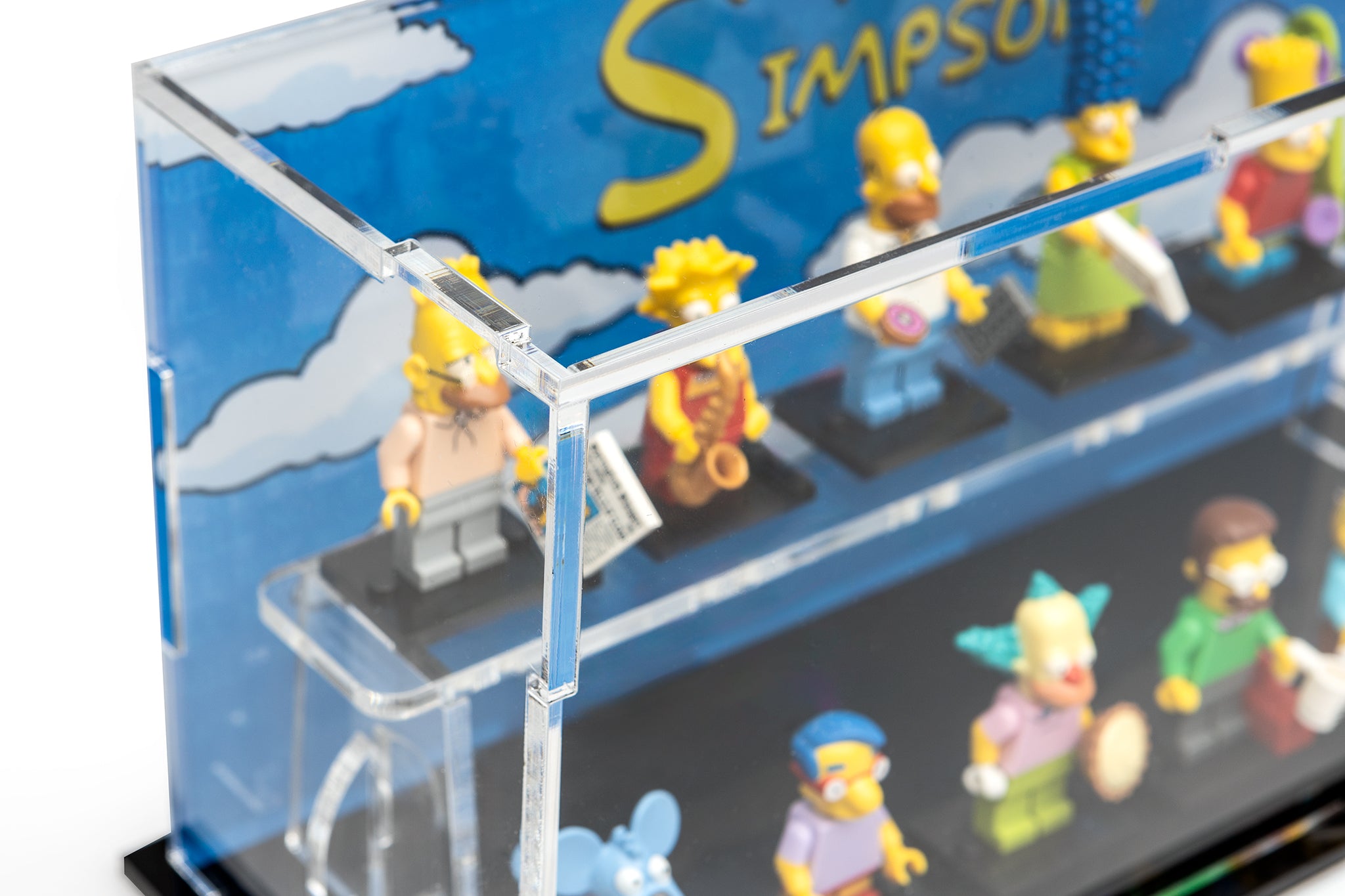 Display case for 12 LEGO® The Simpsons Minifigures