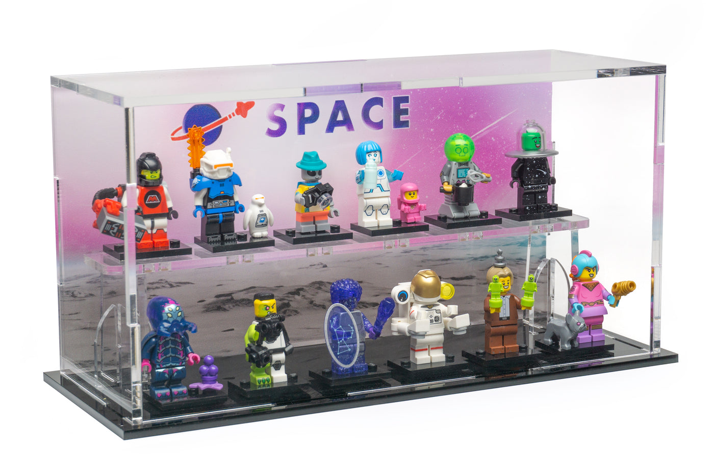 Display Case for LEGO® Collectable Minifigure Space CMF Series 26 -ws - BrickShell Cases