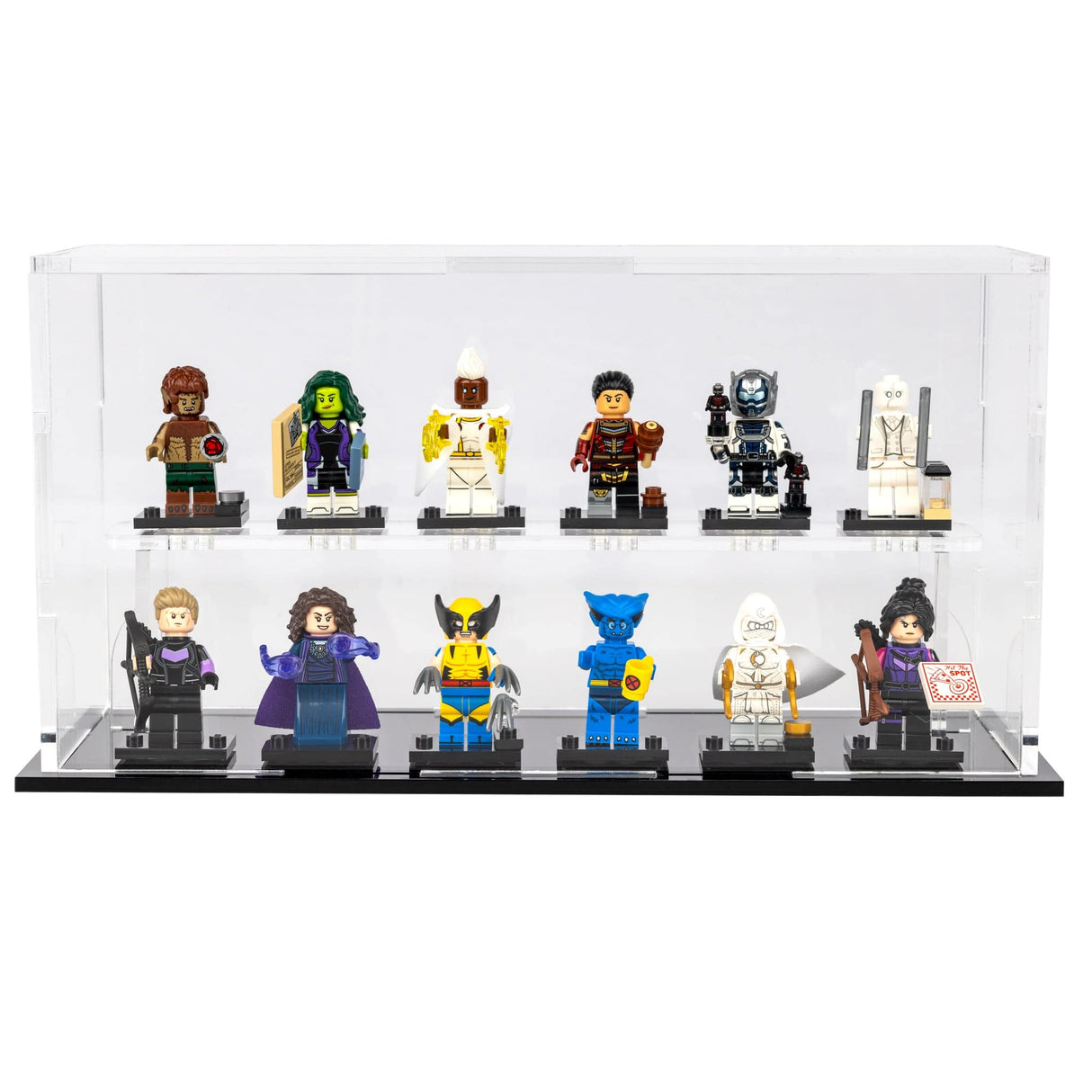 LEGO® Minifigure Display Case – 12-Count Clear by BrickShell Cases 