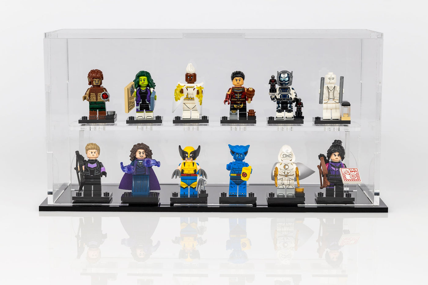 Minifigures Podium - 12 count - MP12 Clear - BrickShell Cases