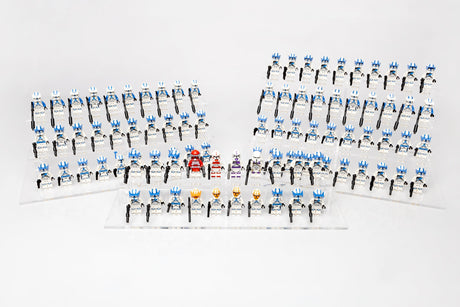Clear LEGO® Minifigure Stand – 30 Count by BrickShell Cases