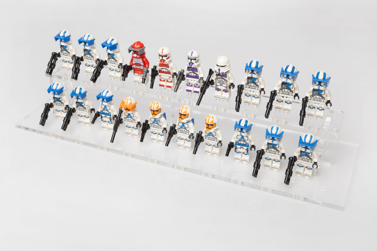 Clear LEGO® Minifigure Stand – 20 Count