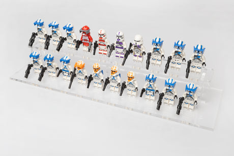 Clear LEGO® Minifigure Stand – 20 Count