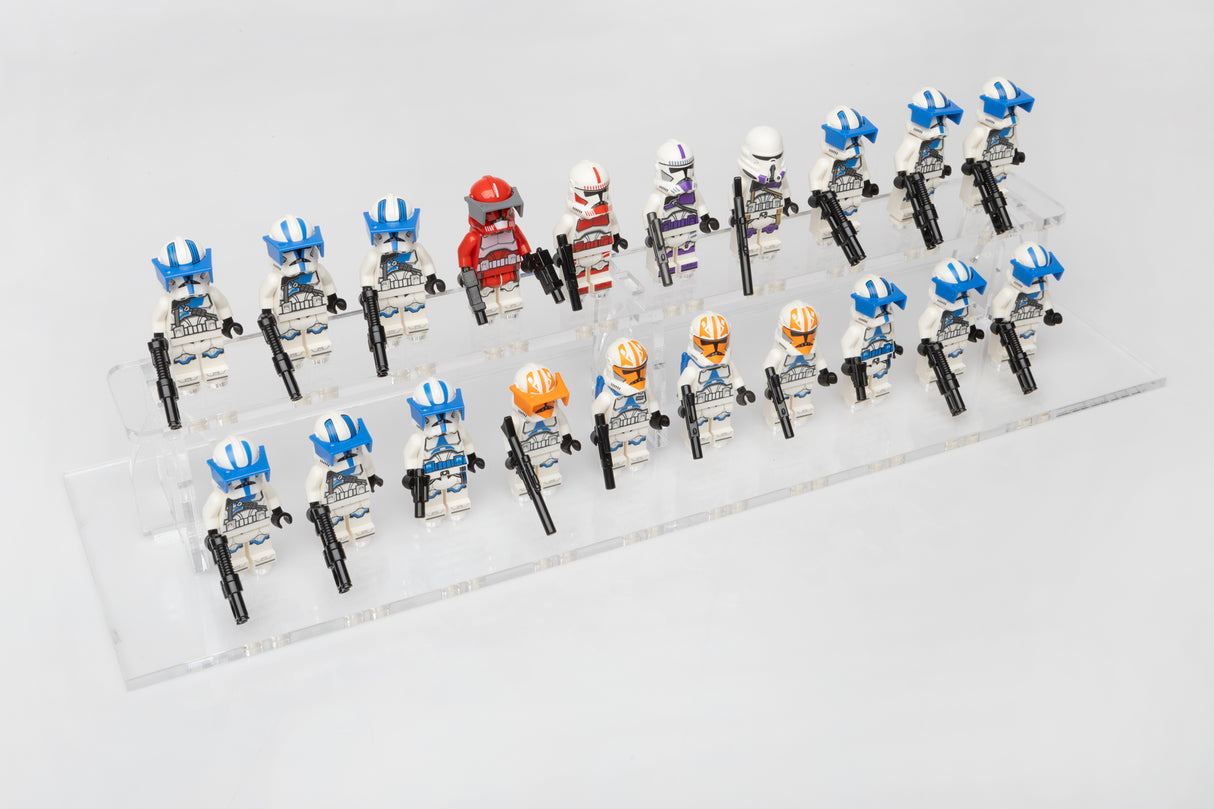 Clear LEGO® Minifigure Stand – 20 Count