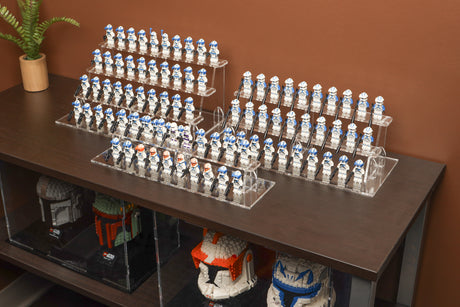 Clear LEGO® Minifigure Stand – 20 Count