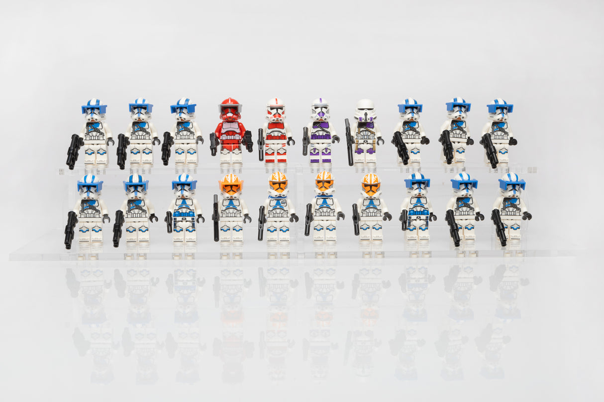 Clear LEGO® Minifigure Stand – 20 Count