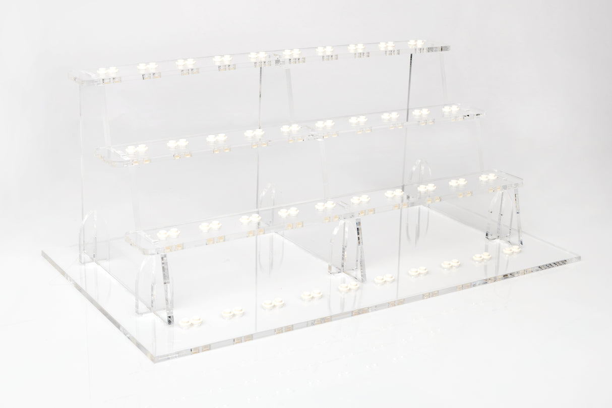 Clear LEGO® Minifigure Stand – 40 Count by BrickShell Cases