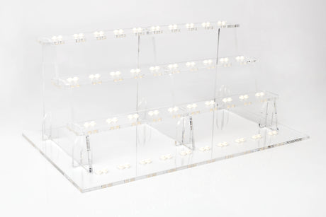 Clear LEGO® Minifigure Stand – 40 Count by BrickShell Cases