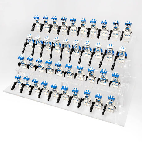Clear LEGO® Minifigure Stand – 40 Count by BrickShell Cases