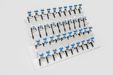 Clear LEGO® Minifigure Stand – 40 Count by BrickShell Cases