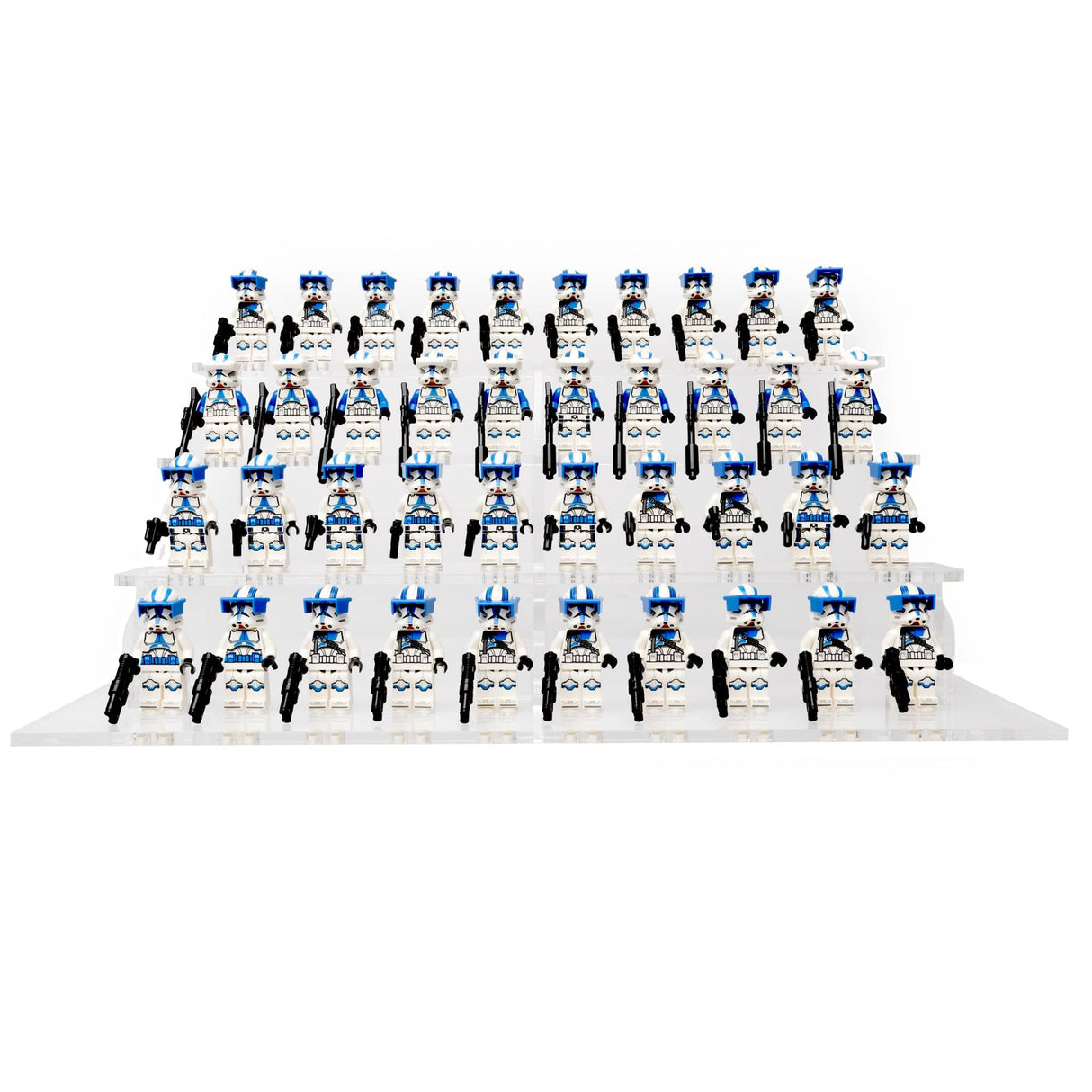 Clear LEGO® Minifigure Stand – 40 Count by BrickShell Cases