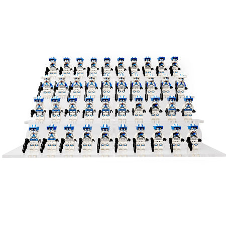 Clear LEGO® Minifigure Stand – 40 Count by BrickShell Cases
