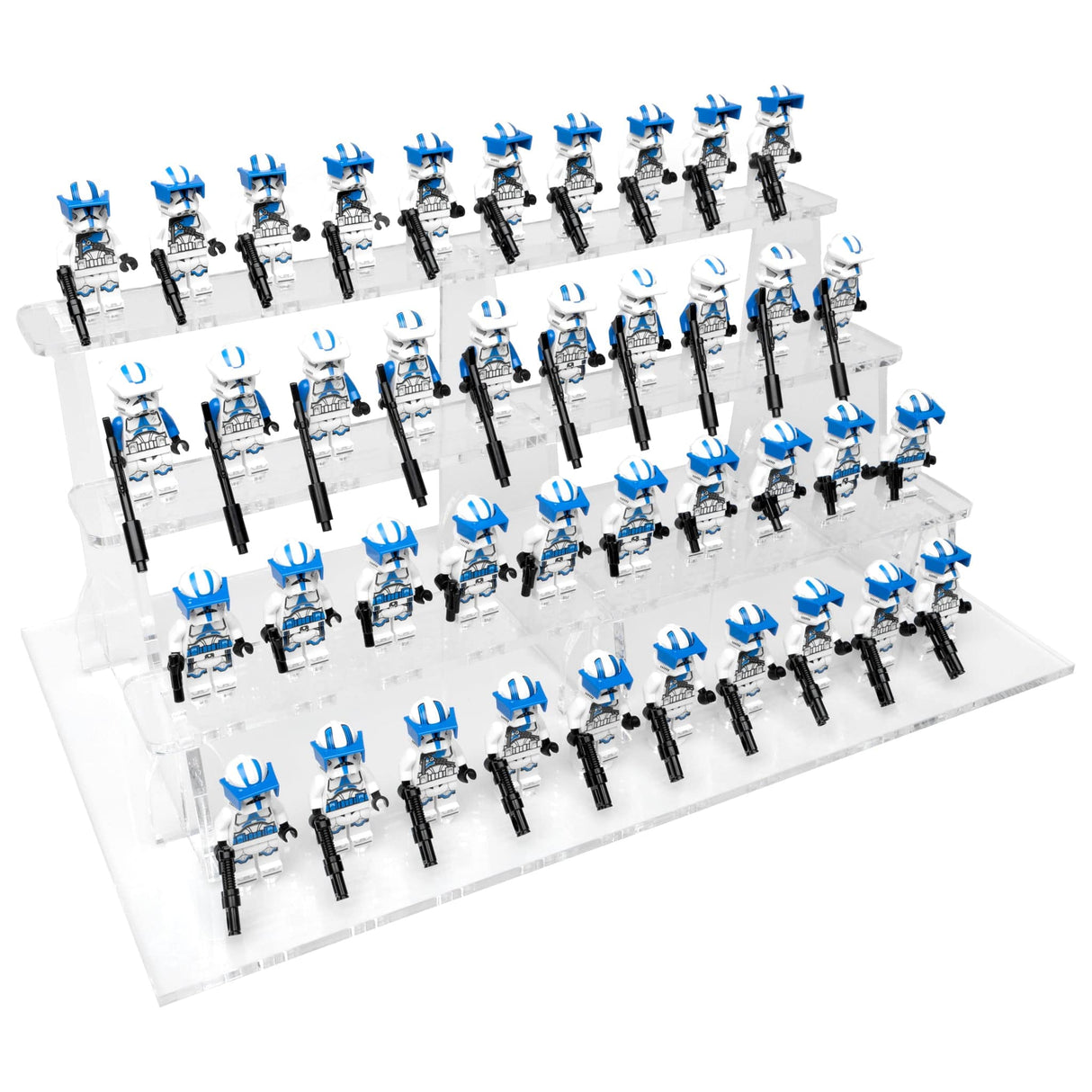 Clear LEGO® Minifigure Stand – 40 Count by BrickShell Cases