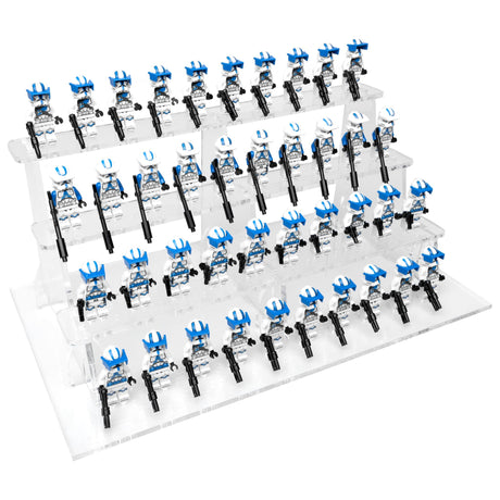 Clear LEGO® Minifigure Stand – 40 Count by BrickShell Cases
