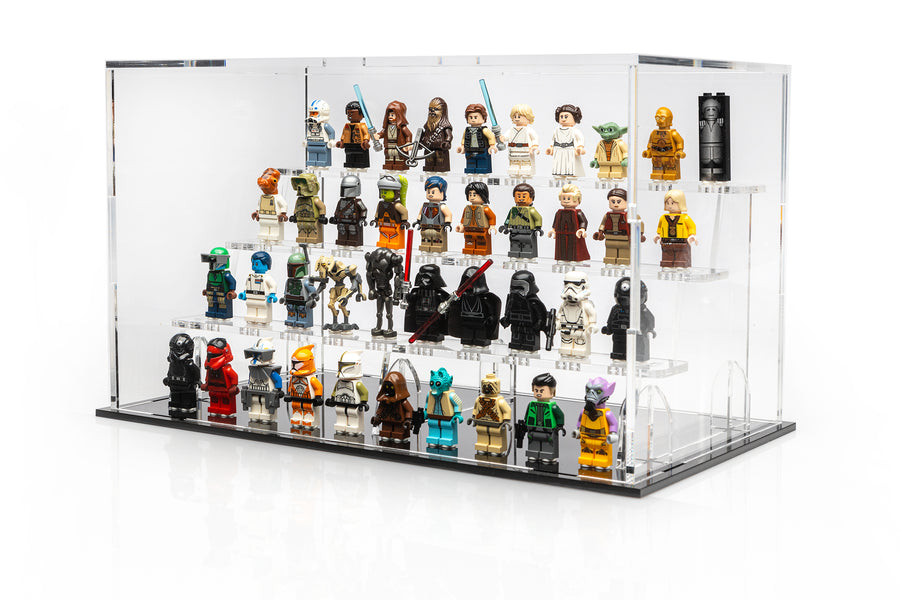 Display podiums for 40 LEGO® Minifigures