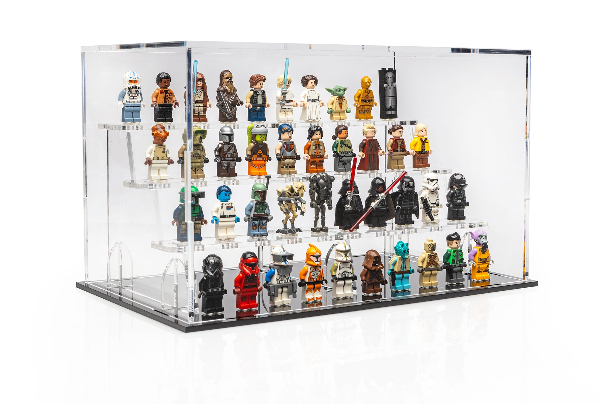 Minifigures Podium 40ct - Clear - BrickShell Cases