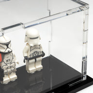 Display podiums for 4 LEGO® Minifigures