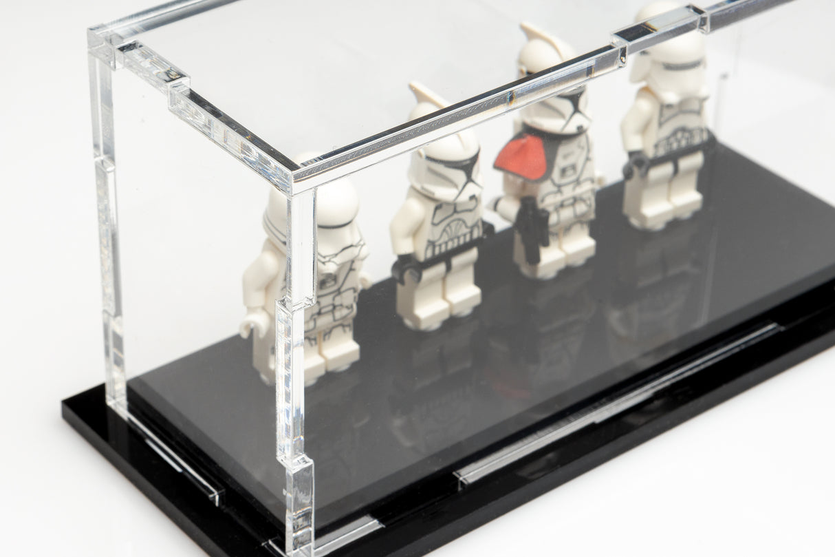 LEGO® Minifigure Display Case – 4 Count by BrickShell Cases