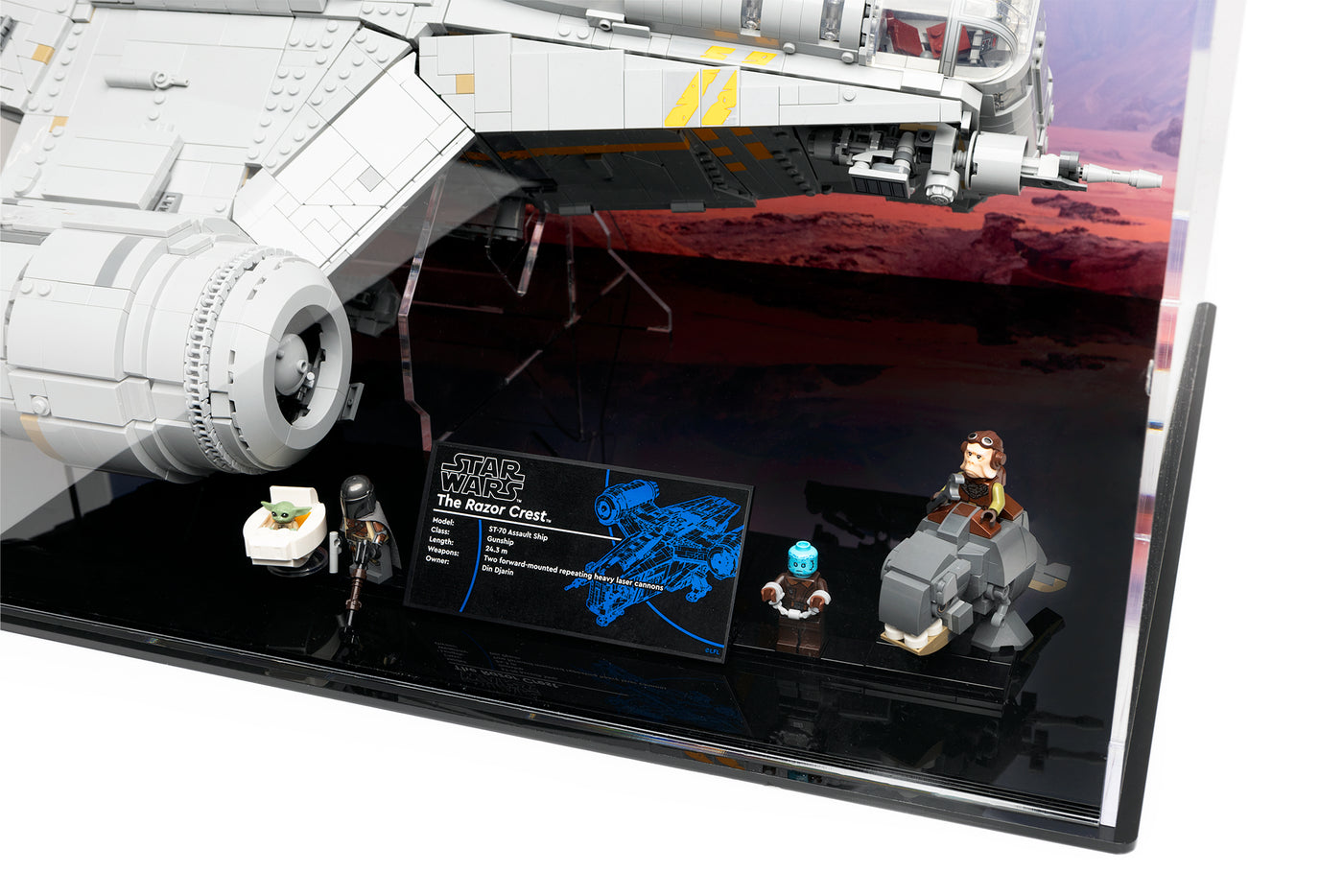 Display case for LEGO® Star Wars The Razor Crest (75331)