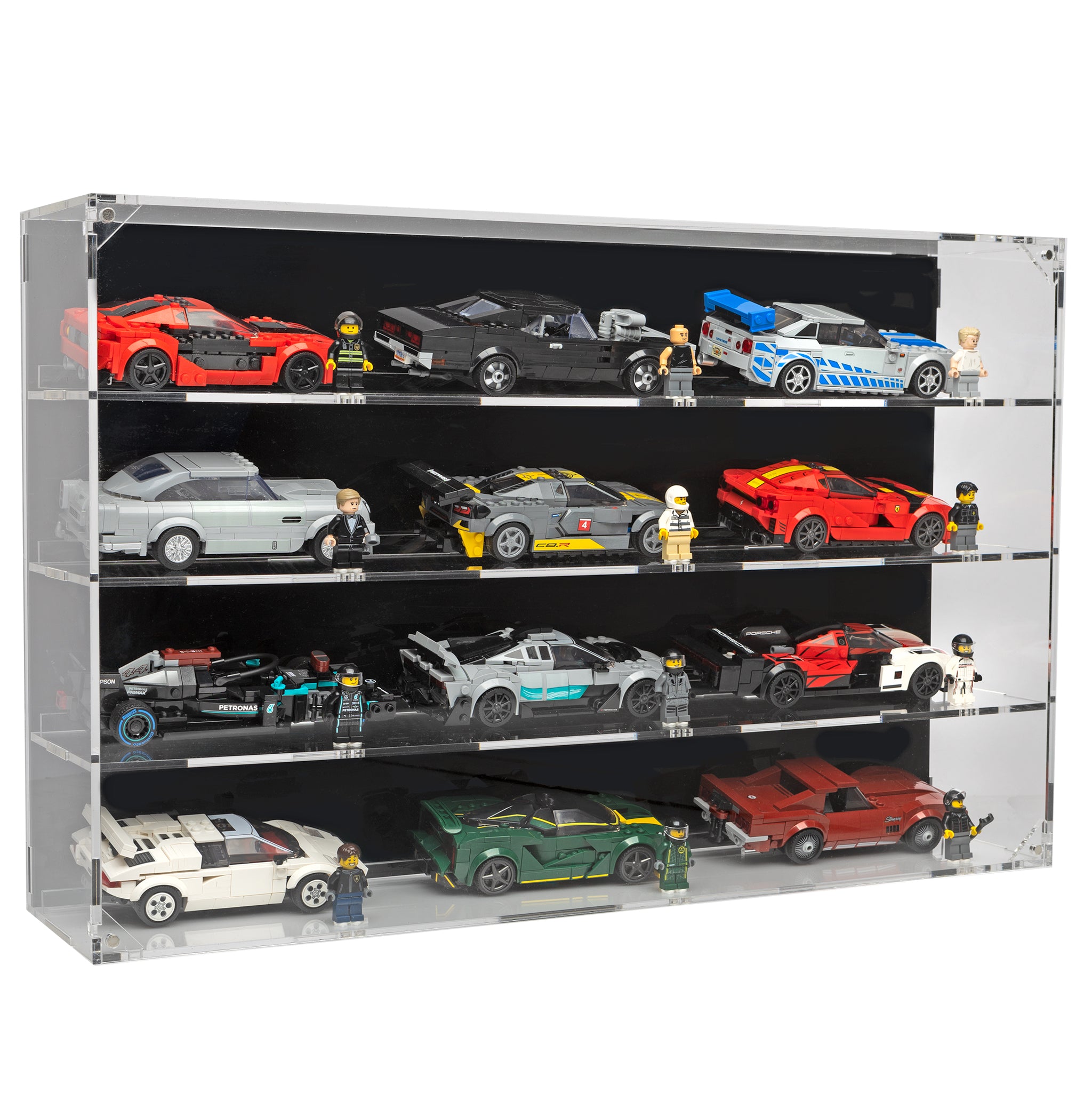 バイオラブ　グランコレクション LEGO® Speed Champions Cars (4x3) Display Case – BrickShell Cases