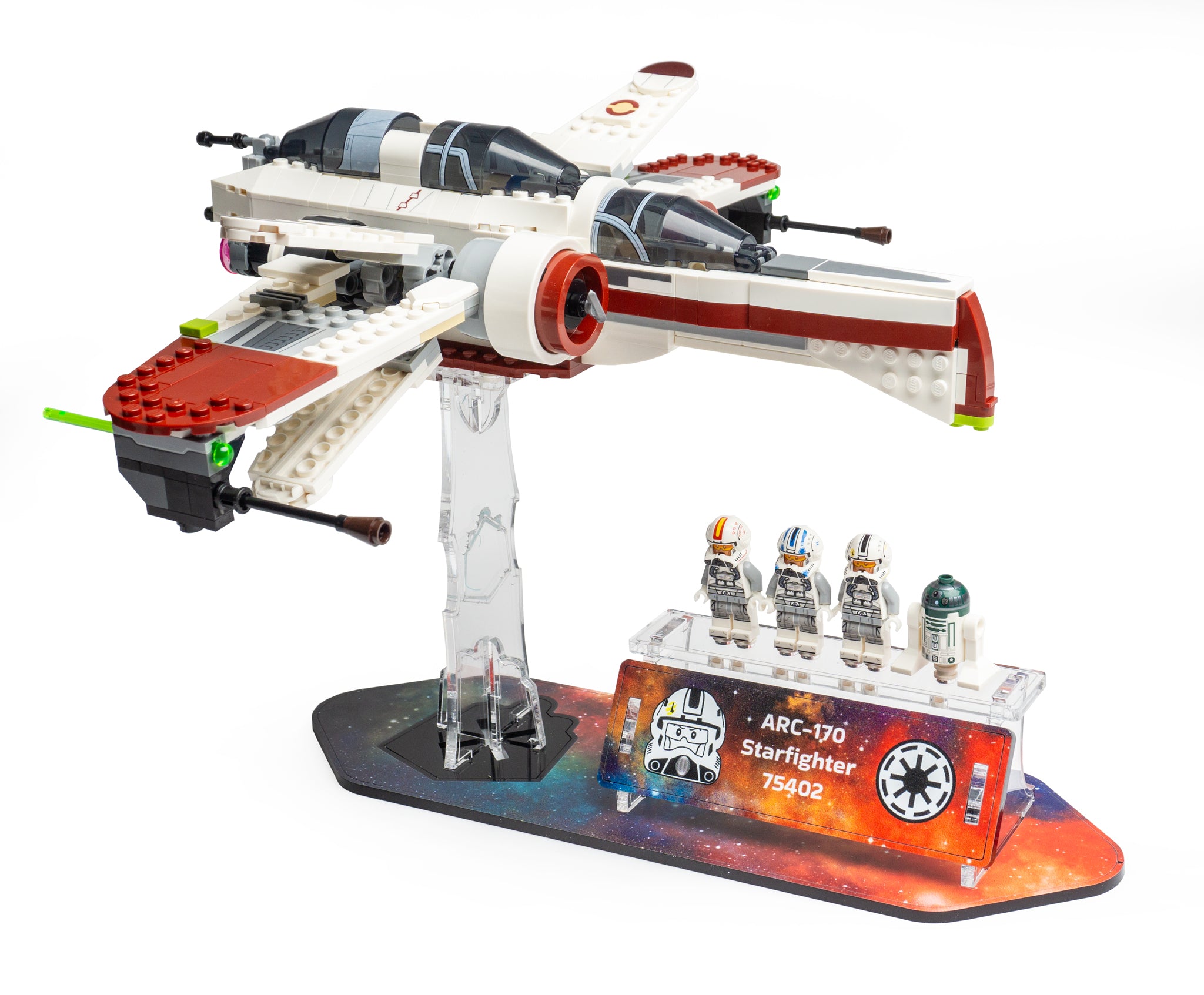 WS-Star Wars™ Display Stand - ARC-170 Starfighter (75402) (Copy) - BrickShell Cases