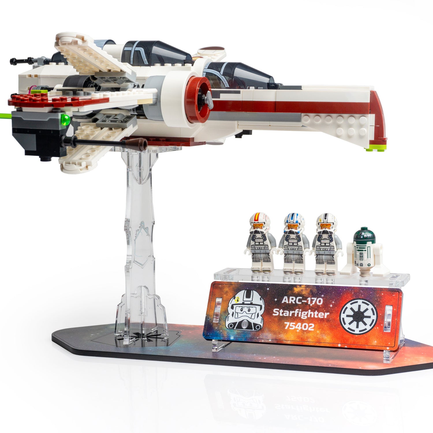 WS-Star Wars™ Display Stand - ARC-170 Starfighter (75402) (Copy) - BrickShell Cases