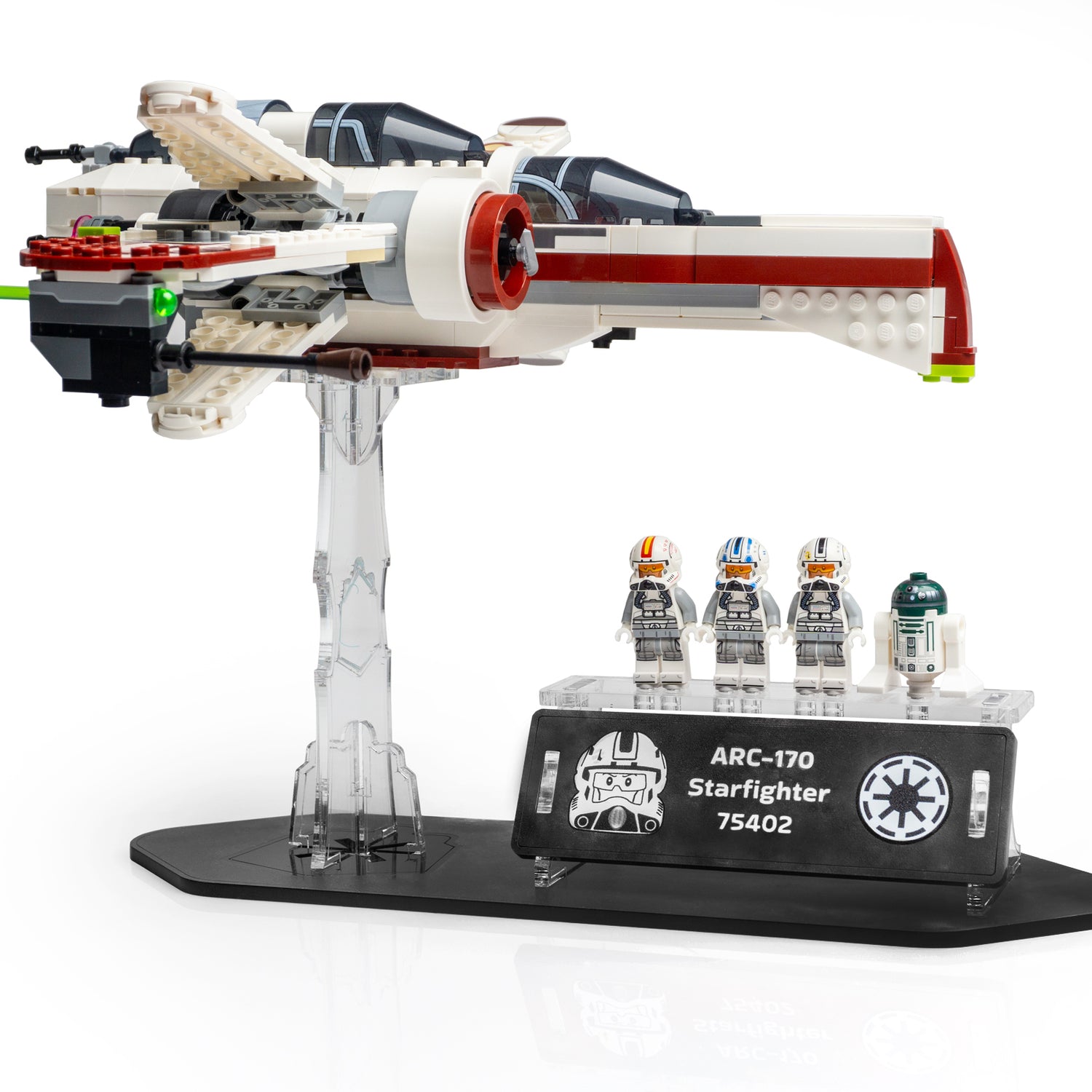 WS-Star Wars™ Display Stand - ARC-170 Starfighter (75402) (Copy) - BrickShell Cases