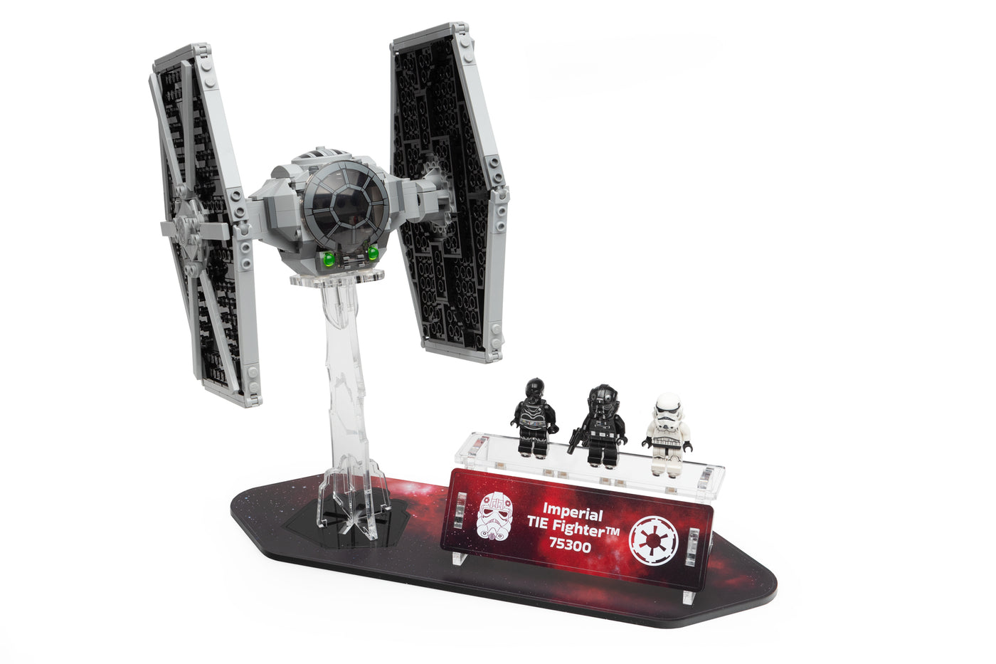 WS - LEGO® Star Wars™ Display Stand - TIE Fighter Edition (75300) (Copy) - BrickShell Cases