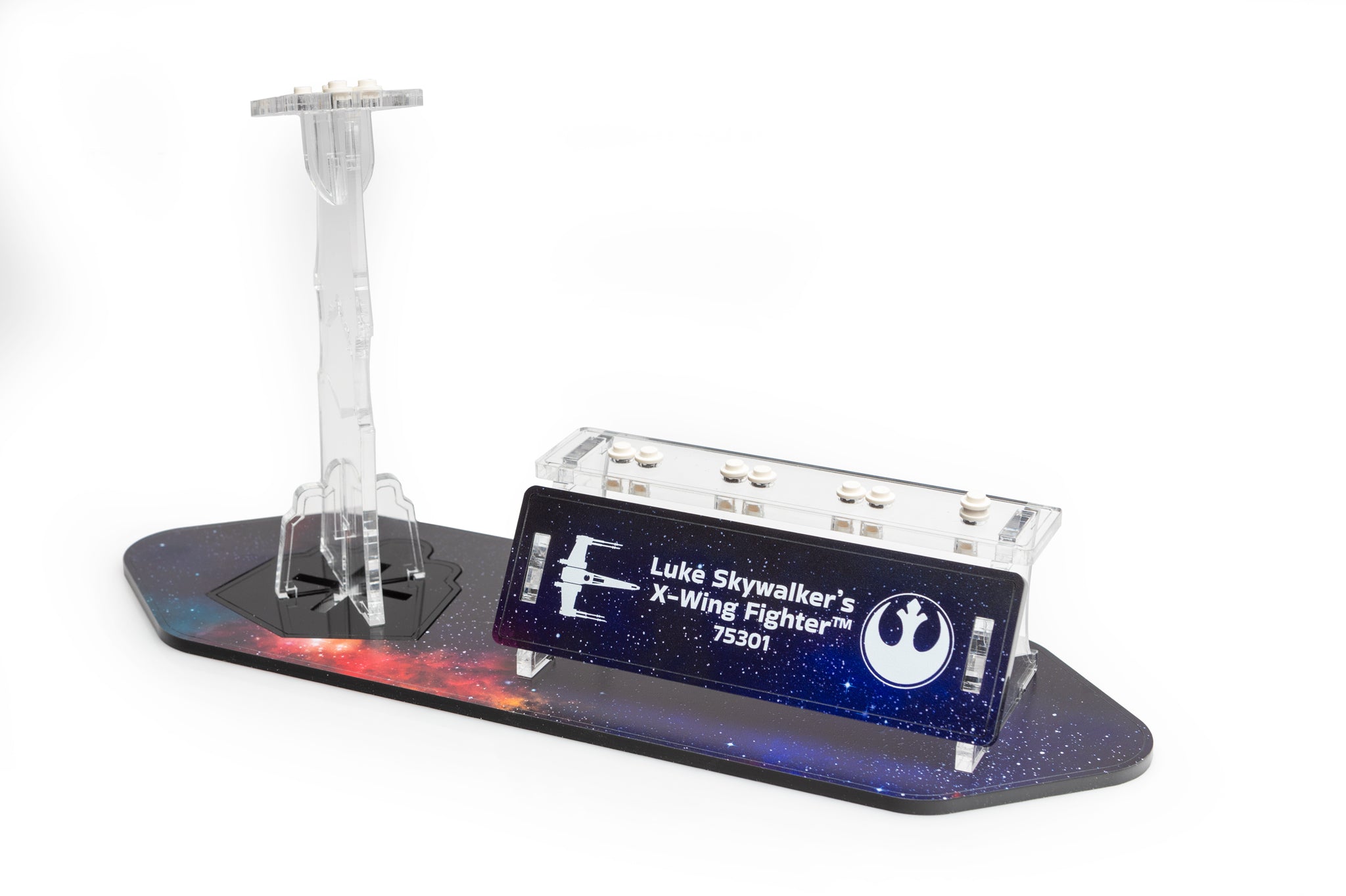 WS - LEGO® Star Wars™ Display Stand - Luke Skywalker Xwing Edition (75301) - BrickShell Cases