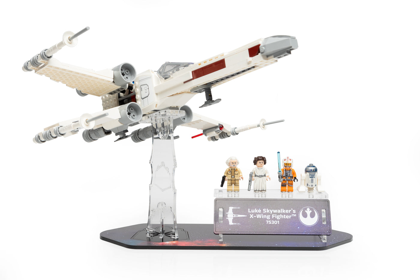 WS - LEGO® Star Wars™ Display Stand - Luke Skywalker Xwing Edition (75301) - BrickShell Cases