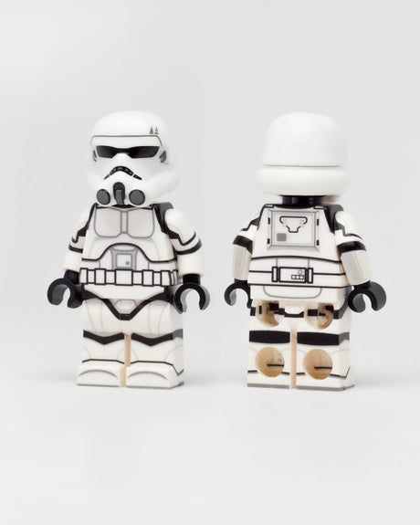 AV Figures Tk Trooper printed action figure standing with detailed design and vibrant colors, showcasing its unique printed features.