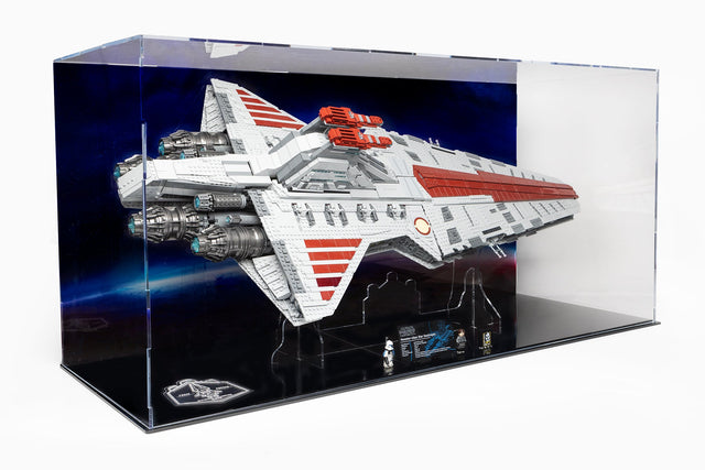 Display case for LEGO® Star Wars Venator-Class Republic Attack Cruiser (75367) - WS - BrickShell Cases