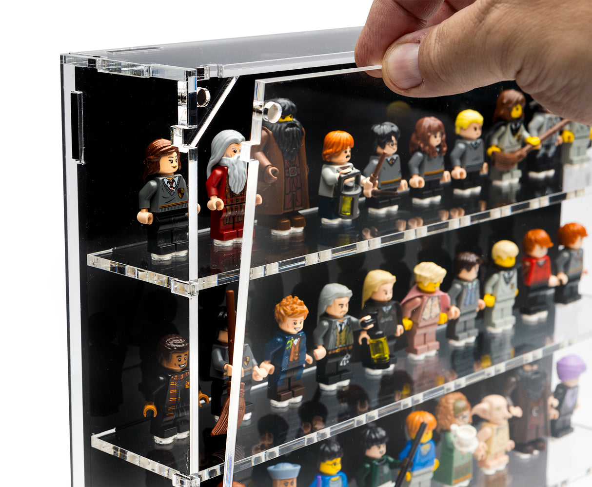 Wall Mounted Display Cases for 40 LEGO® Minifigures - BrickShell Cases