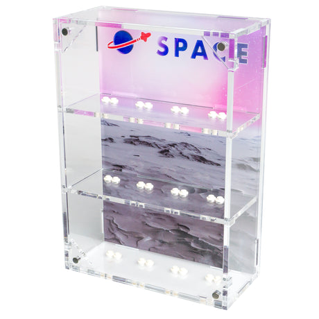 LEGO® CMF 26 Space Minifigure 12-Count Wall-Mounted Display Case