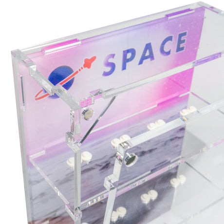 LEGO® CMF 26 Space Minifigure 12-Count Wall-Mounted Display Case