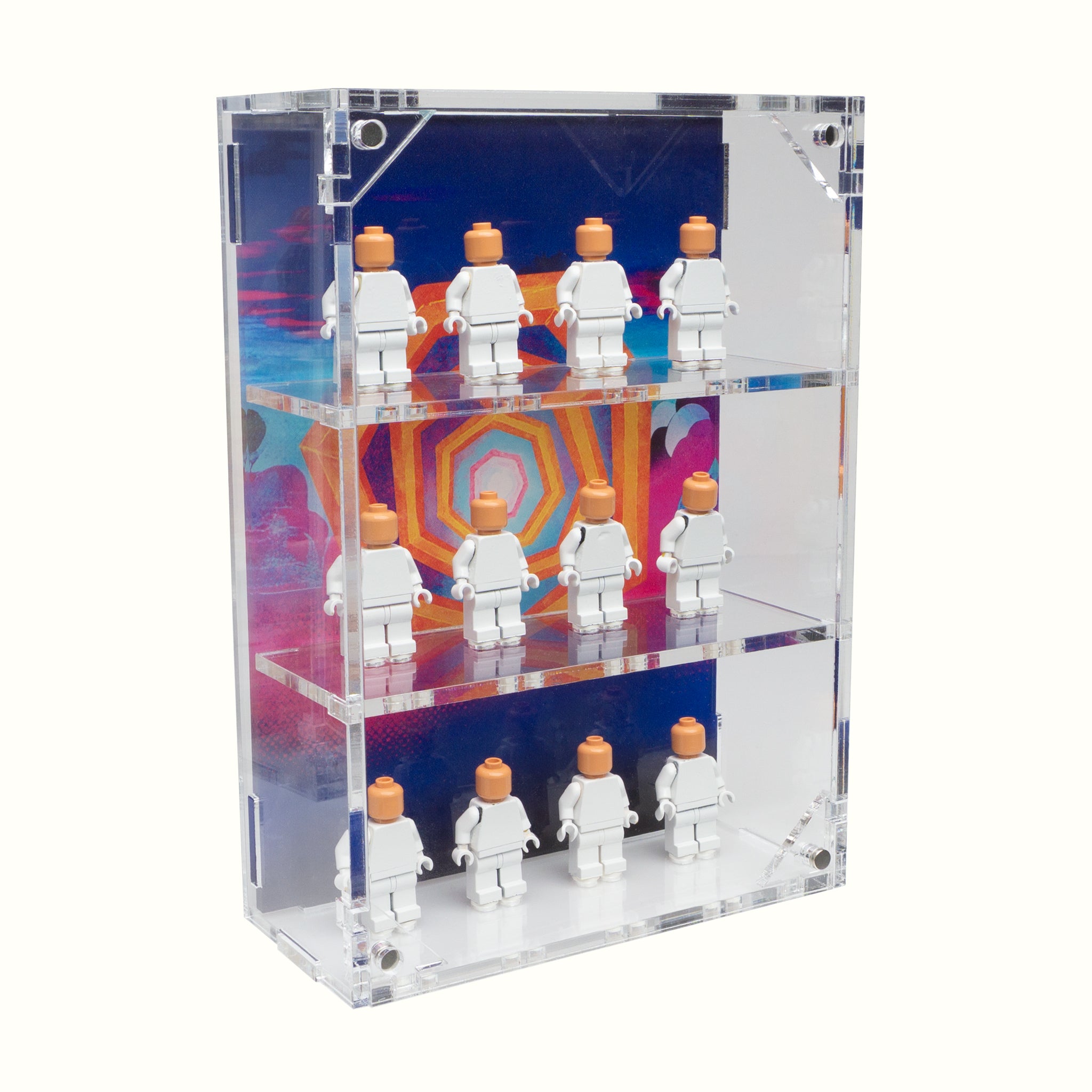 LEGO® Spiderman Minifigure Display – 12-Count Wall-Mounted