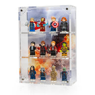 Wall Mounted Display Cases for 12 Avengers Battle of New York LEGO® Minifigures - BrickShell Cases