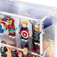 Wall Mounted Display Cases for 12 Avengers Battle of New York LEGO® Minifigures - BrickShell Cases