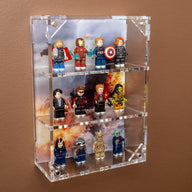 Wall Mounted Display Cases for 12 Avengers Battle of New York LEGO® Minifigures