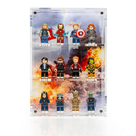 Wall Mounted Display Cases for 12 Avengers Battle of New York LEGO® Minifigures - BrickShell Cases