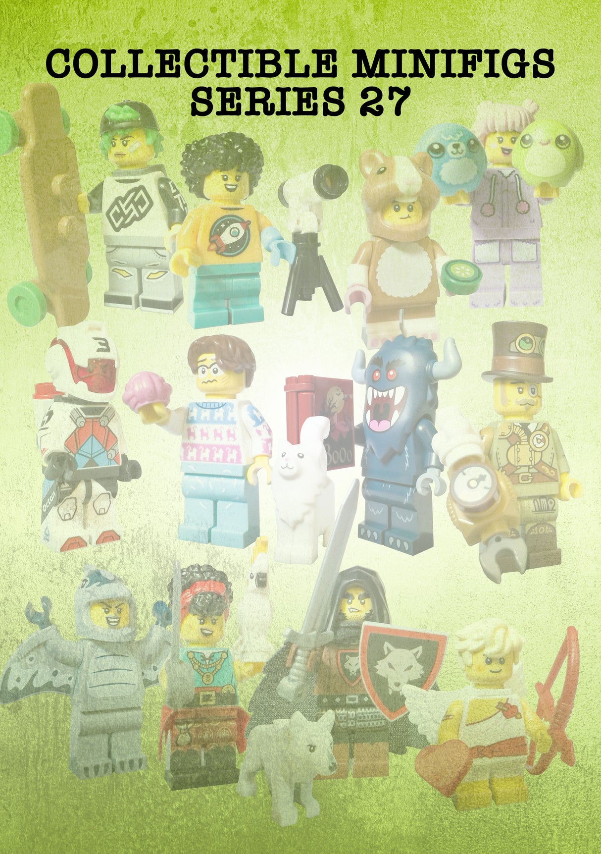LEGO® Minifigures Series 27 Custom Wall-Mounted Display Case - BrickShell Cases