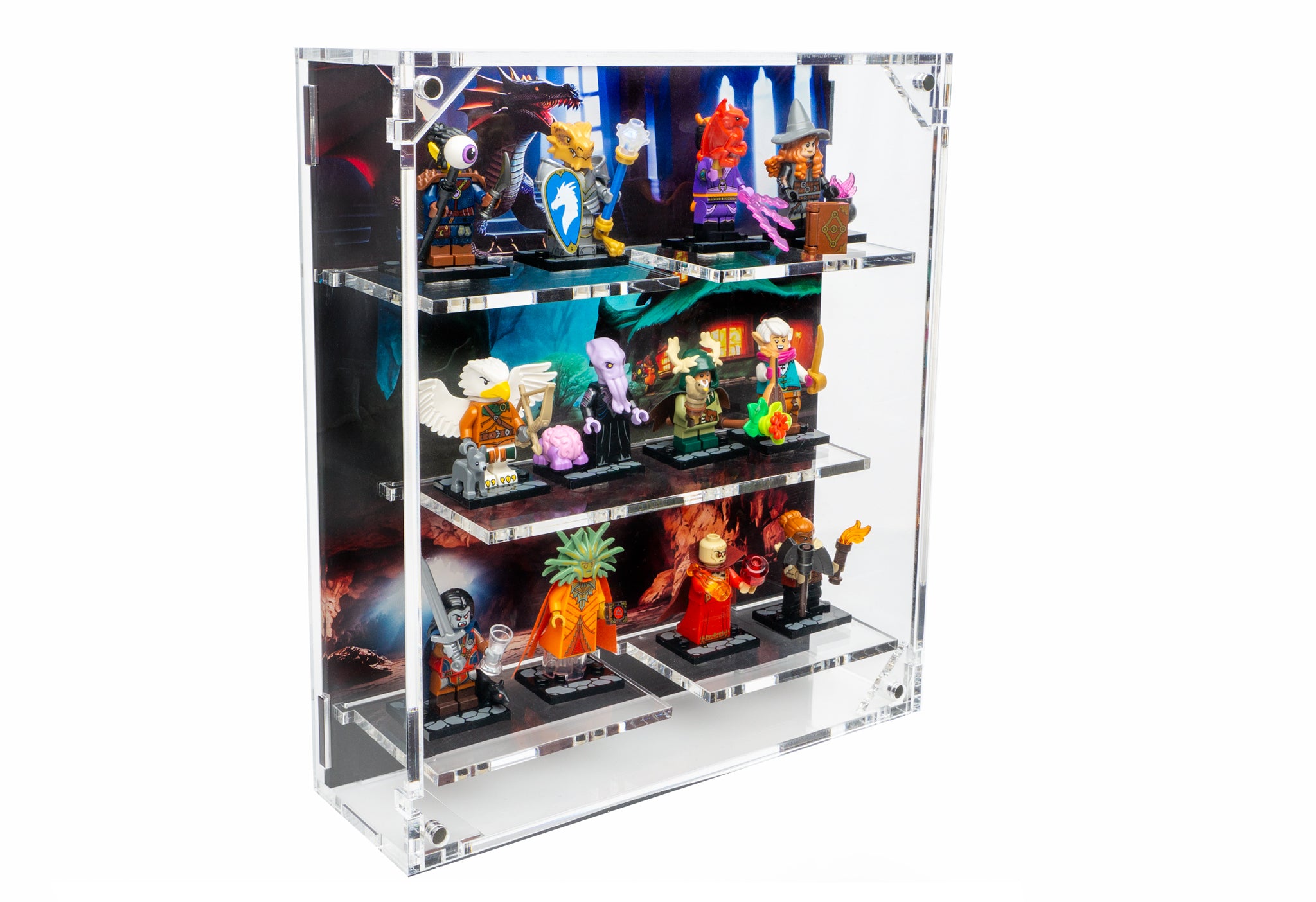 Wall Mounted Display Case for Dungeons and Dragons LEGO® Minifigures - 71047