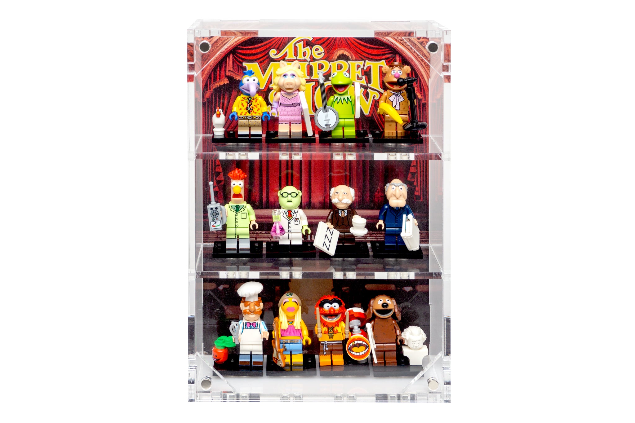 LEGO® The Muppets Minifigure 12-Count Wall-Mounted Display Case