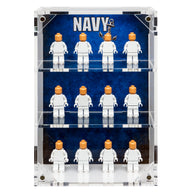 LEGO® Military Minifigure 12-Count Wall-Mounted Display Case (Navy)
