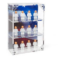 Military Minifigure 12-Count Wall-Mounted Display Case (US Flag) - BrickShell Cases