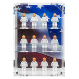 Military Minifigure 12-Count Wall-Mounted Display Case (US Flag)