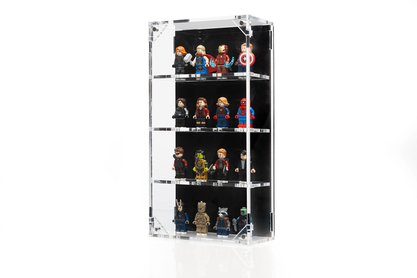 Wall Mounted Display Cases for 16 LEGO® Minifigures - BrickShell Cases