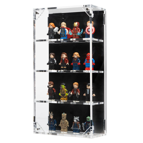 Wall Mounted Display Cases for 16 LEGO® Minifigures