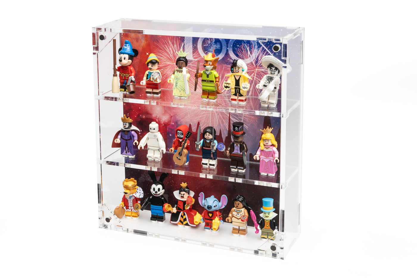 Wall Mounted Display Case for 18 Disney LEGO® Minifigures